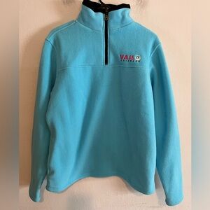 Vail Colorado Blue Quarter Zip Fleece Pullover Women’s Large Skiing Snow Outdoor